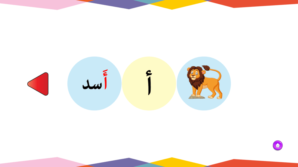 بطاقات الحروف العربية - حرف الألف