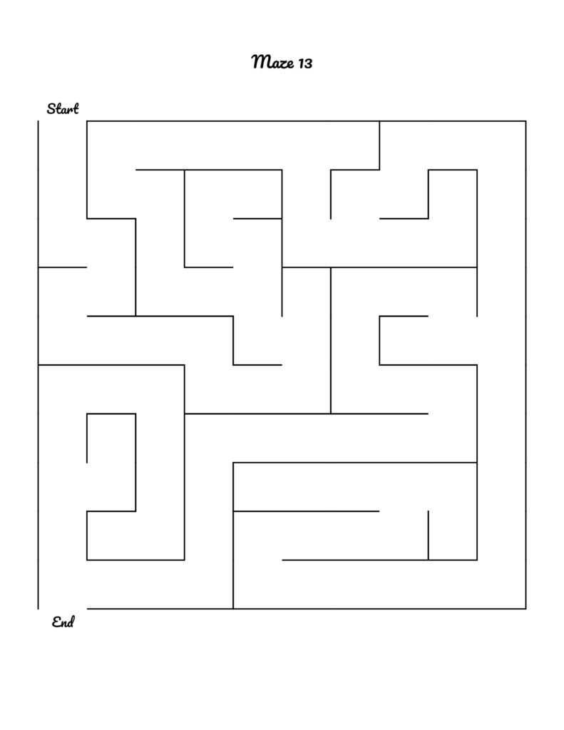 Free Printable Mazes for Kindergarten