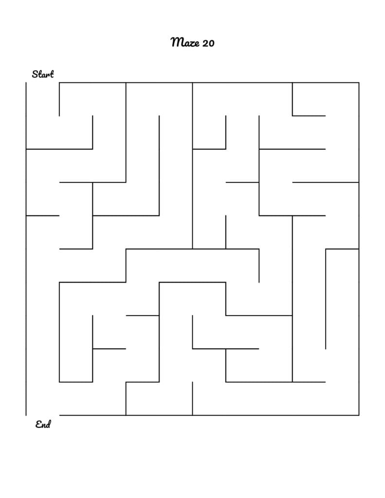 Printable Mazes for Kindergarten: Fun Meets Function