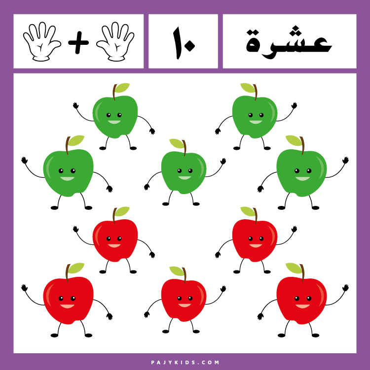 Arabic Numbers Activity Cards for Children
