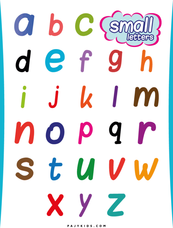 Capital and Small Letter Flashcards for Kids