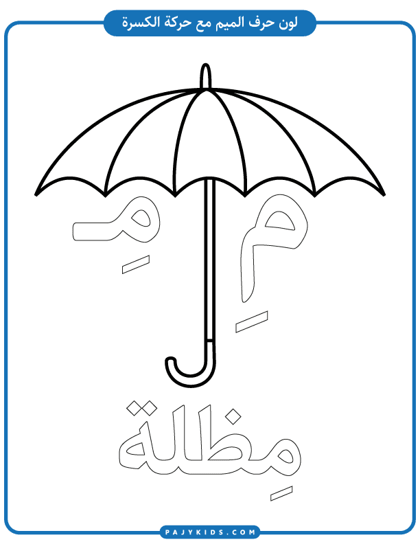 Learning the Arabic Letter Meem Through Tracing and Coloring Activities