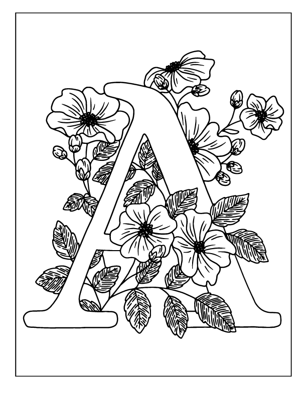 Printable Alphabet Coloring Worksheets for Early Learners