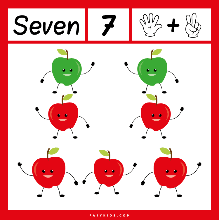 Counting Activities Using Apple-Themed Number Flashcards