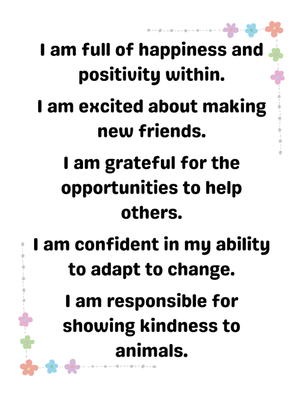 Affirmations for kindergarten - Boosting Daily Motivation and Positivity