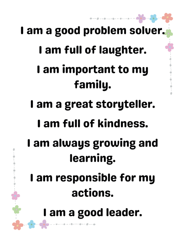 Affirmations for kindergarten - Cultivating a Love for Learning