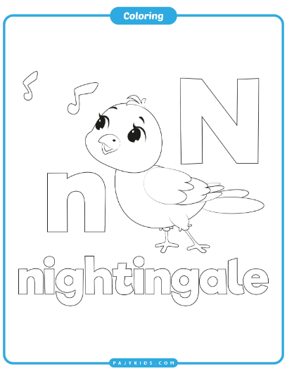 Coloring Activity: Bring Letter N to Life