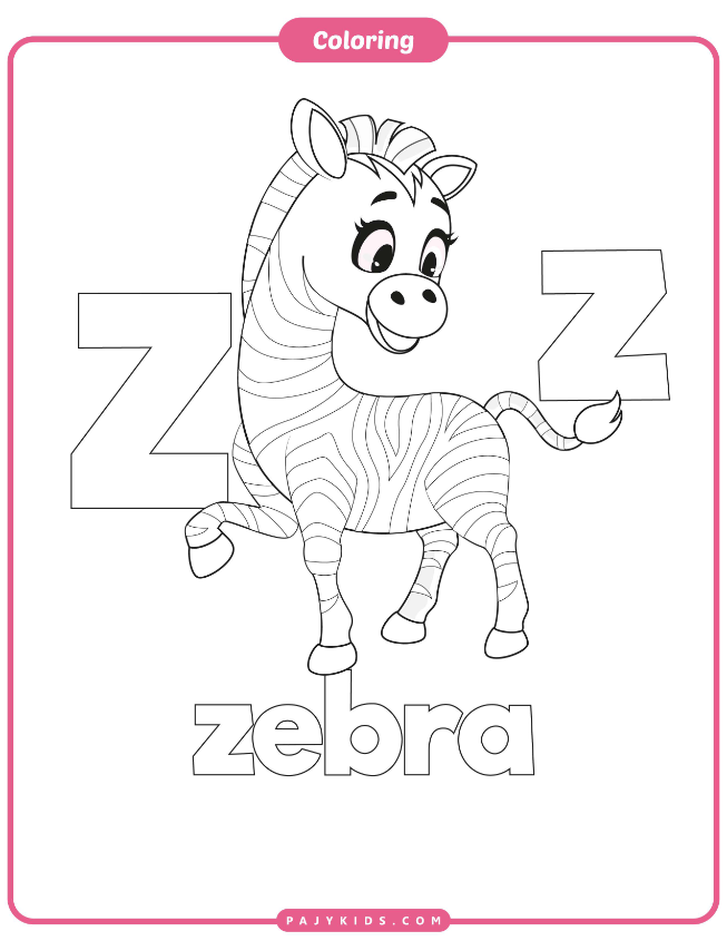 Coloring Activity: Creative Learning with Letter Z