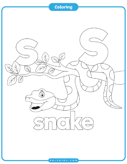 Coloring Fun: Bring the Letter S to Life