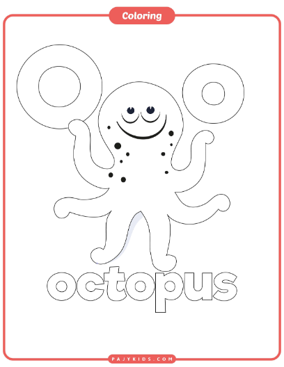Creative Coloring Activity: Bring the Octopus to Life