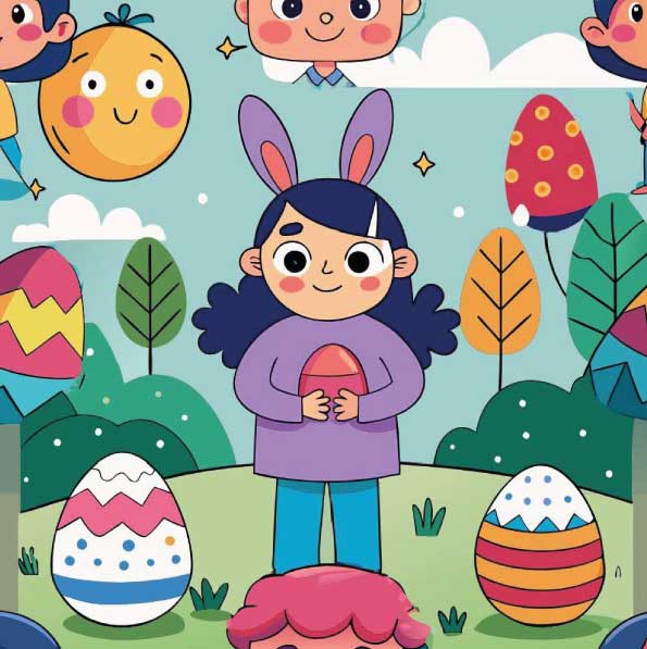 Easter Story Kindergarten: Learning Through Simple Characters