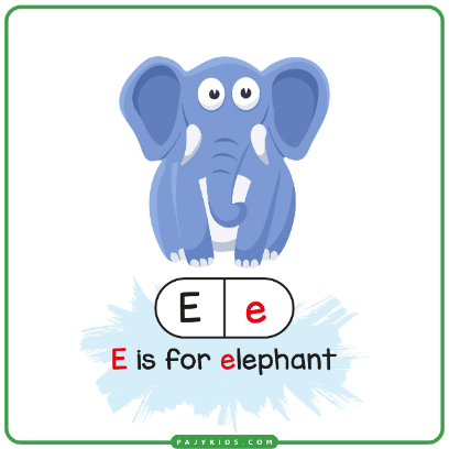 Flashcard Fun: E is for Elephant