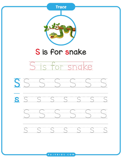 Independent Practice: Writing S and the Word Snake