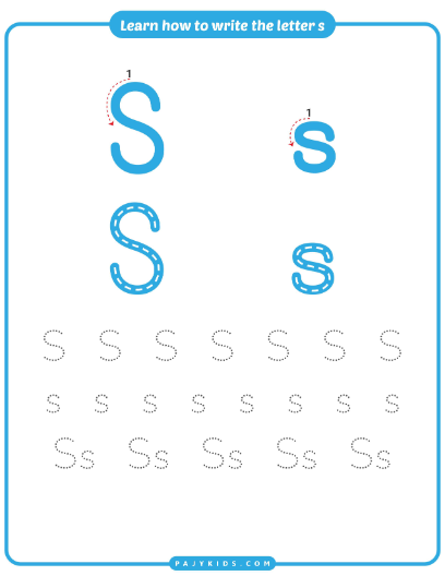 Step-by-Step Writing Guide with Arrows and Dots