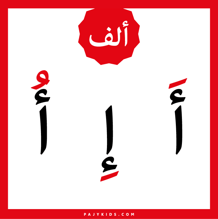 Visual Learning with arabic letters Flashcards
