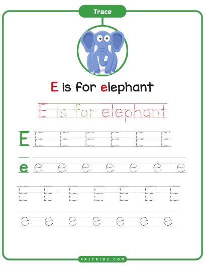 Writing Practice with the Word “Elephant”