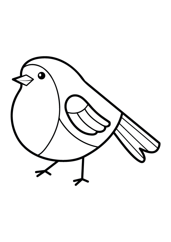 Chubby Bird Coloring Sheets: A Delightful Coloring Page for Kids