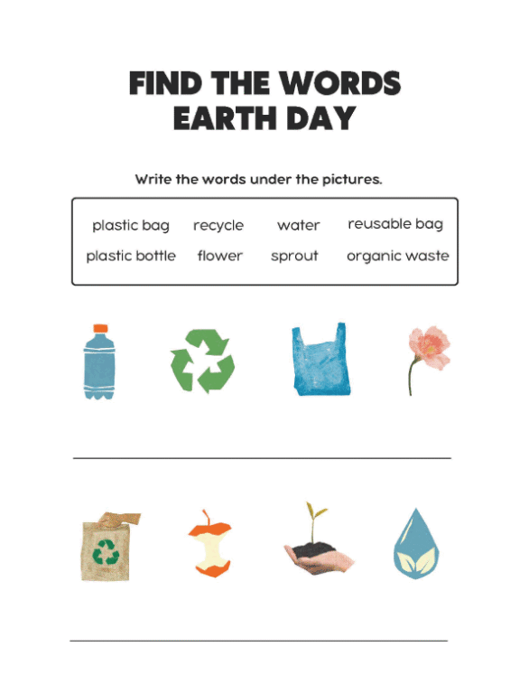 Earth Day Worksheets: Fun Activities to Teach Kids About Recycling and ...