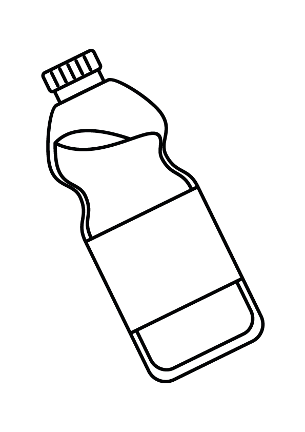 Hydration Station: Water Bottle Coloring Books Page