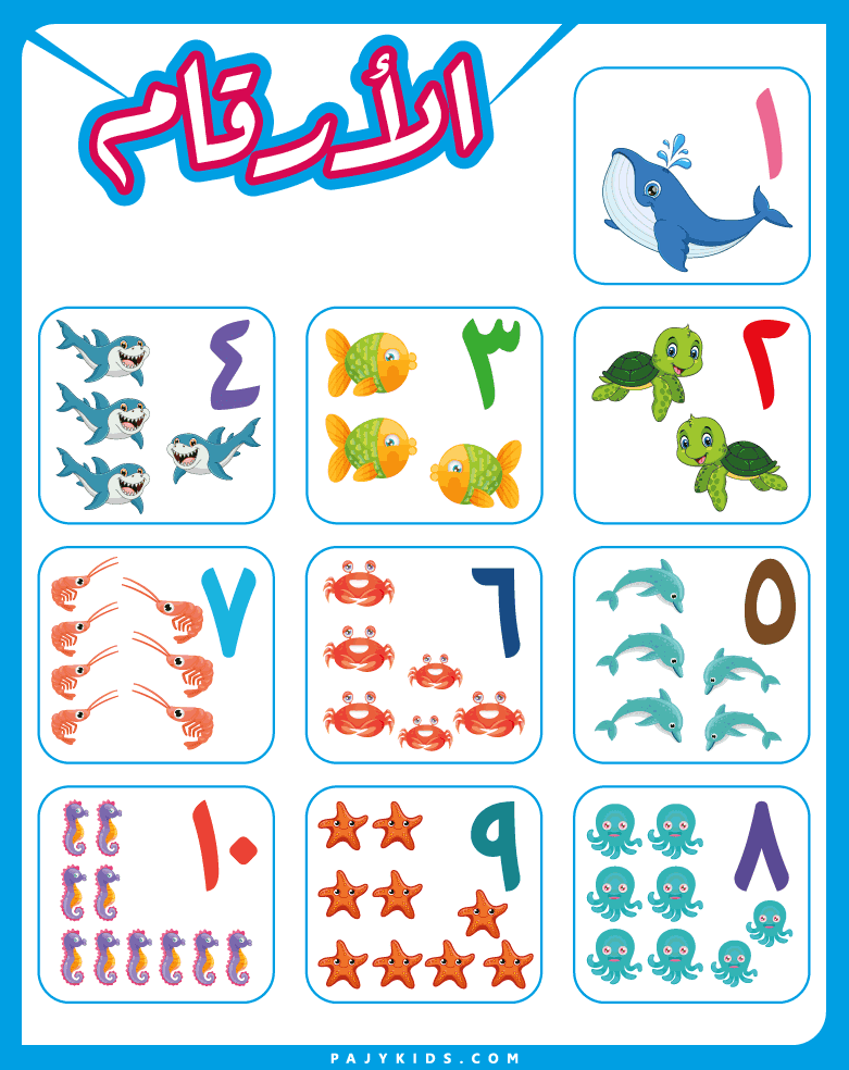 Introducing Arabic Numbers 1-10