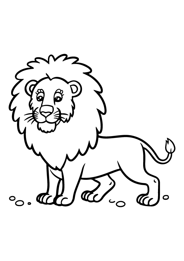 Lion Coloring Page: The King of the Jungle in Printable Pictures to Color