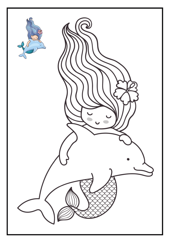 Mermaid Coloring Pages: Building Self-Confidence