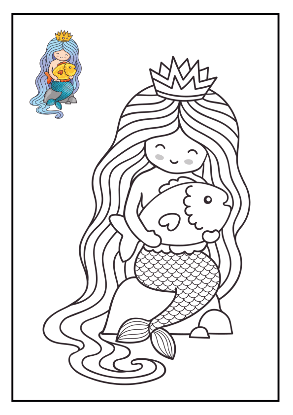 Mermaid Coloring Pages: Enhancing Fine Motor Skills