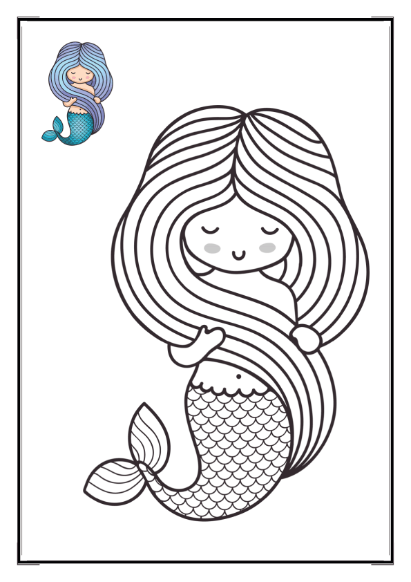 Mermaid Coloring Pages: Fostering Focus and Concentration