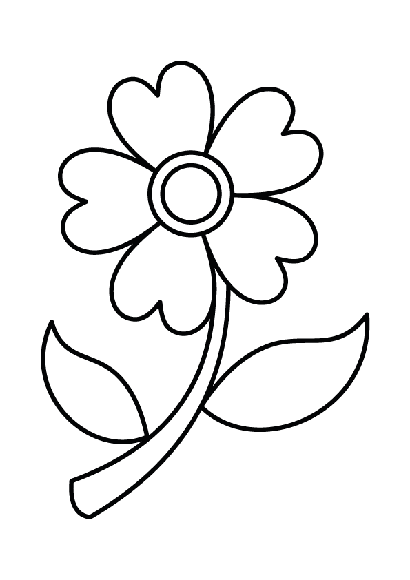Pretty Flower Coloring Page