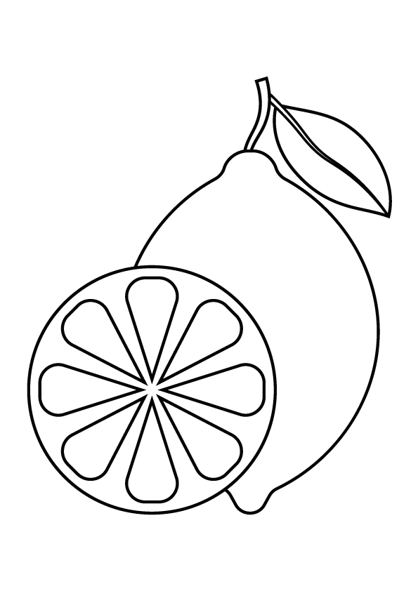 Printable Coloring Book: Lemon