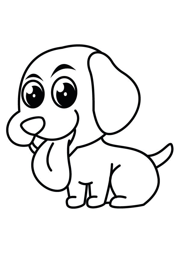 Puppy Playtime: Cute Dog Coloring Books Page