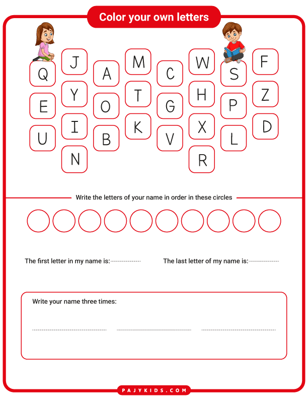 Write the Name Ahmad - English Letter Coloring and Writing