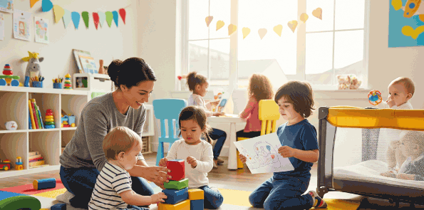 المراقبة علامات مهمة على سلوك طفلك مع مقدم رعاية الطفل