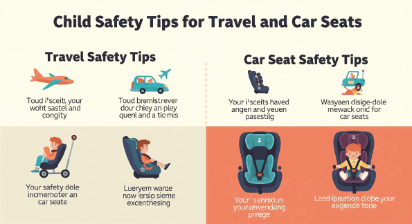 نصائح سلامة الأطفال أثناء السفر ومقاعد السيارة