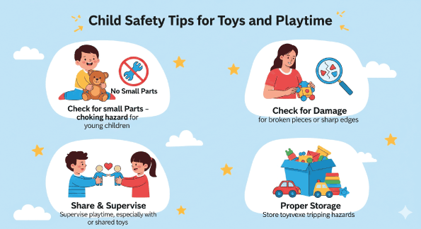 نصائح سلامة الأطفال في الألعاب وأوقات اللعب