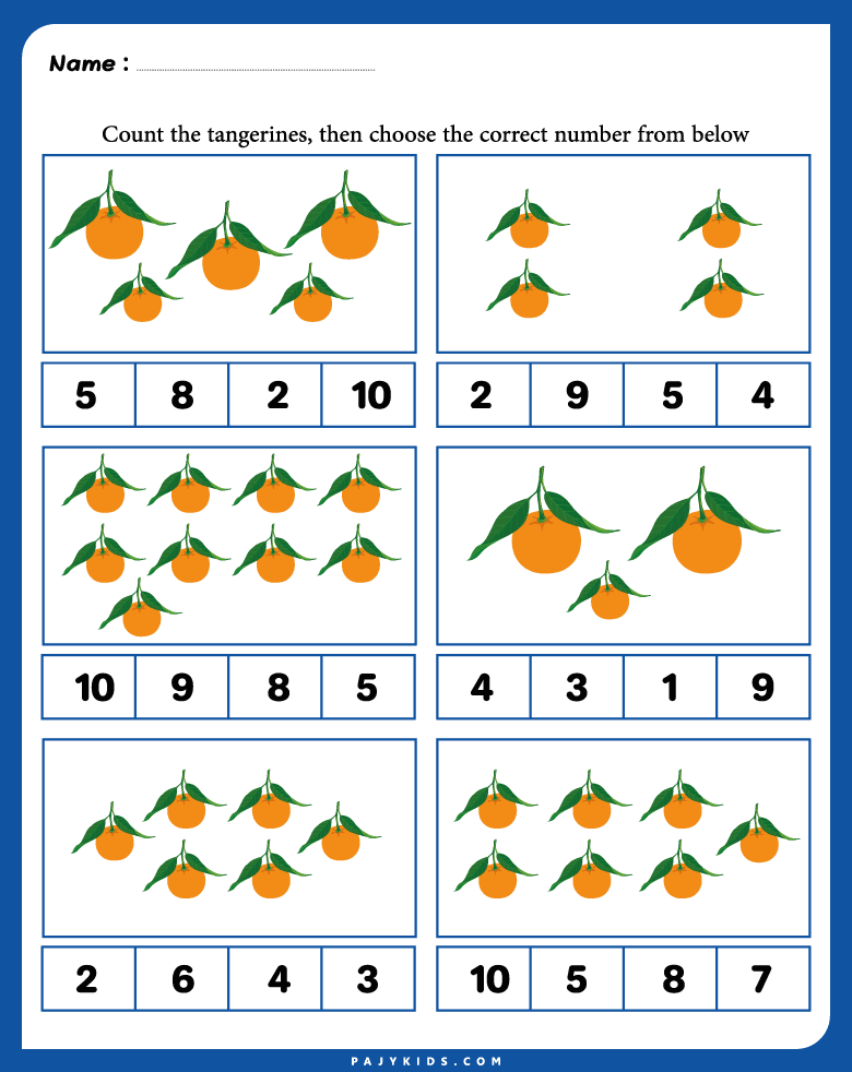 Learning Numbers for kindergarten - Combining Visual and Hands-On Learning
