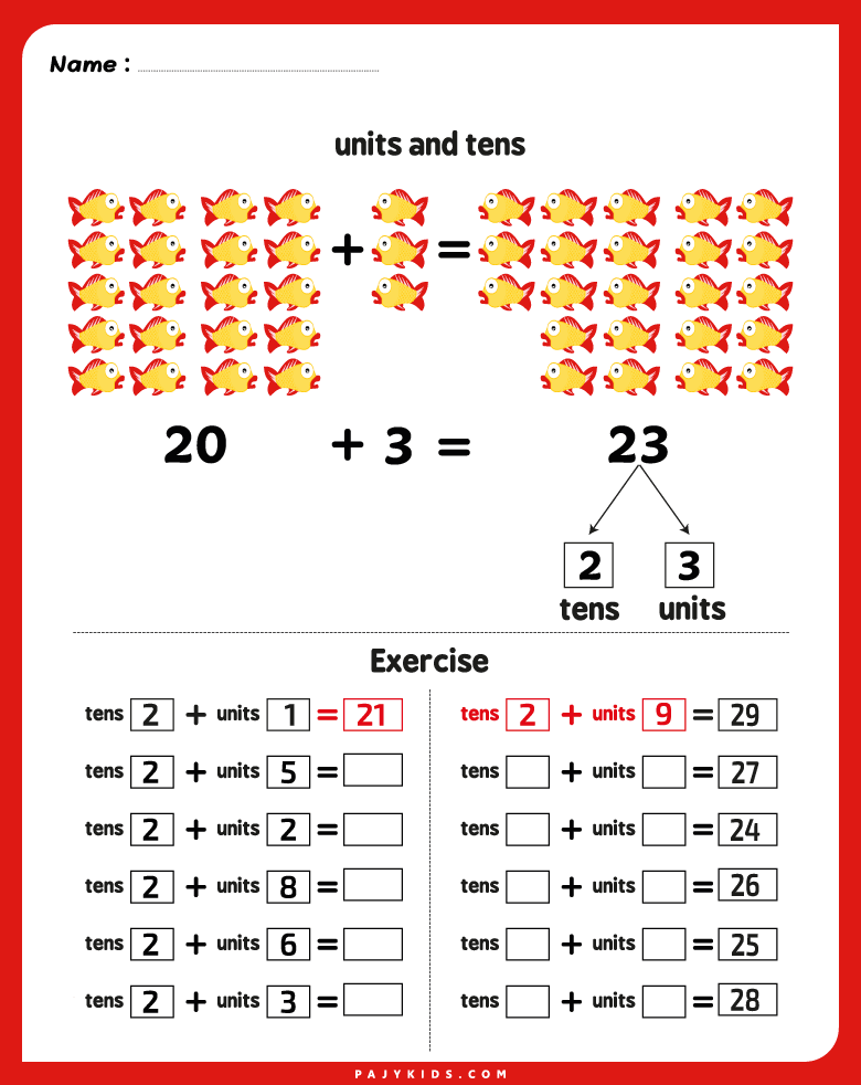 Ones and Tens Through Visual and Interactive Exercises