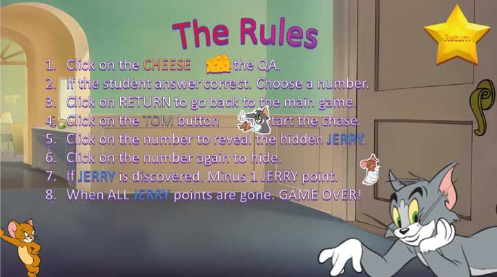 Printable & Editable Tom and Jerry Chase PowerPoint Templates