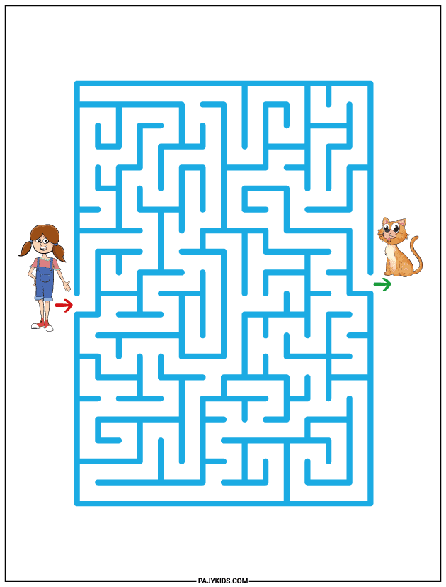 Printable Mazes: Enhancing Cognitive and Fine Motor Skills