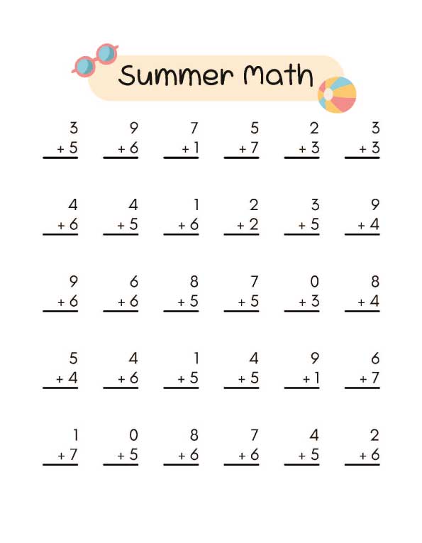 Summer Worksheets That Build Early Writing and Tracing Skills