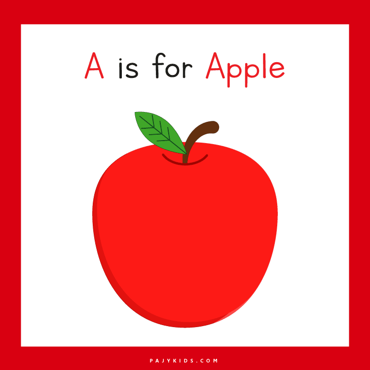 letter a worksheet - Letter A Flashcard for Visual and Phonics Awareness