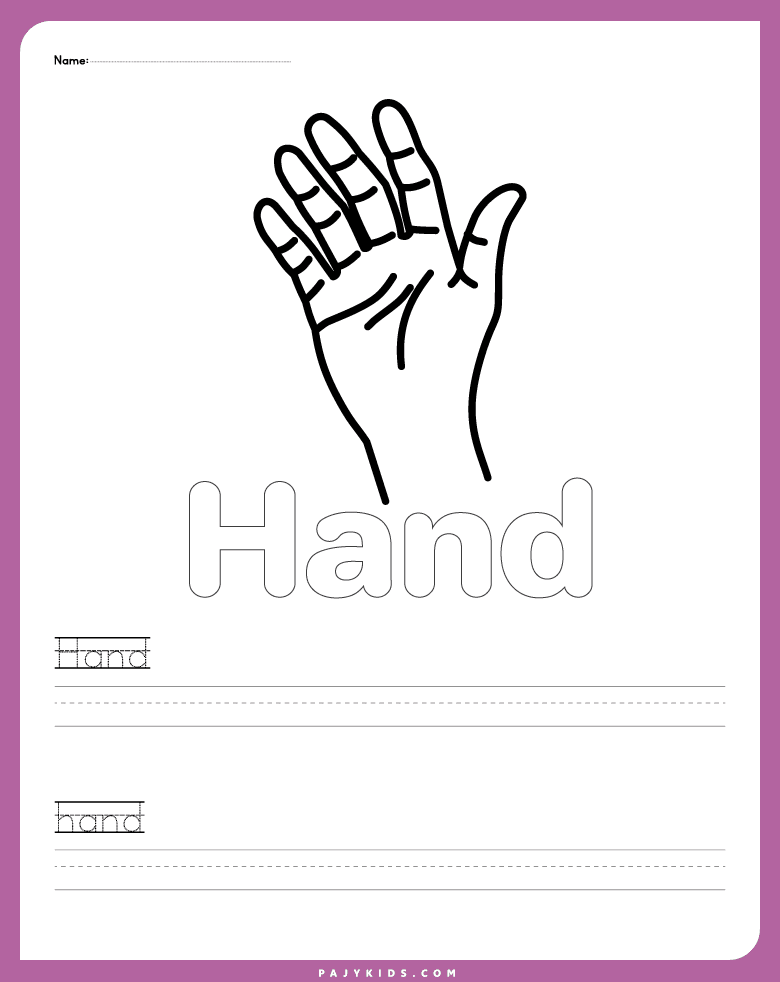letter h worksheet - Letter h Coloring Activity with Word Writing Practice
