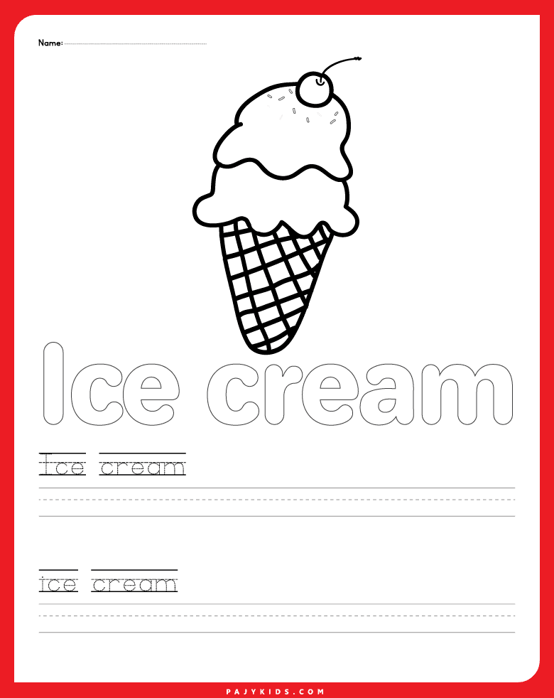 letter i worksheet - Letter i Coloring Activity with Word Writing Practice