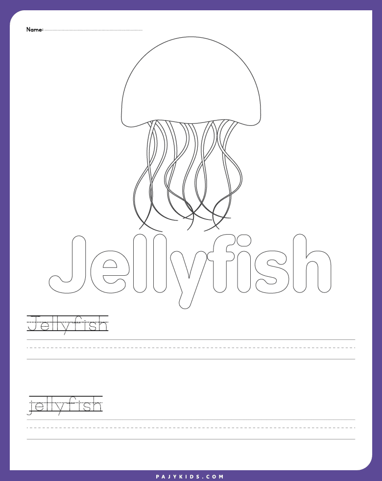 letter j worksheet - Letter j Coloring Activity with Word Writing Practice