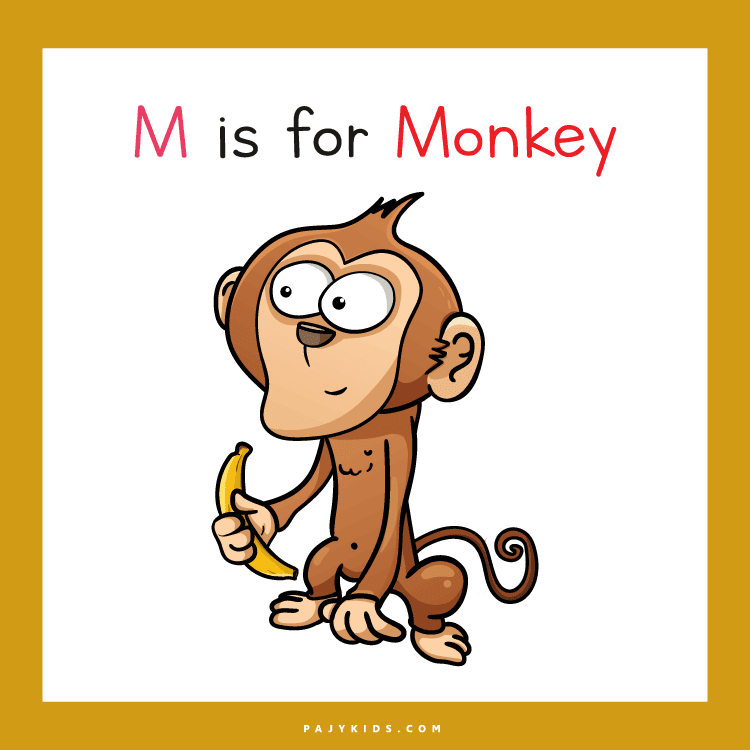 letter m worksheet - Letter m Card for Recognition and Sound Awareness