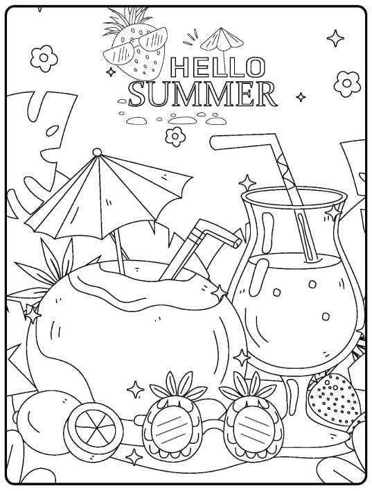 التلوين للاطفال كأنشطة صيفية مناسبة للجميع