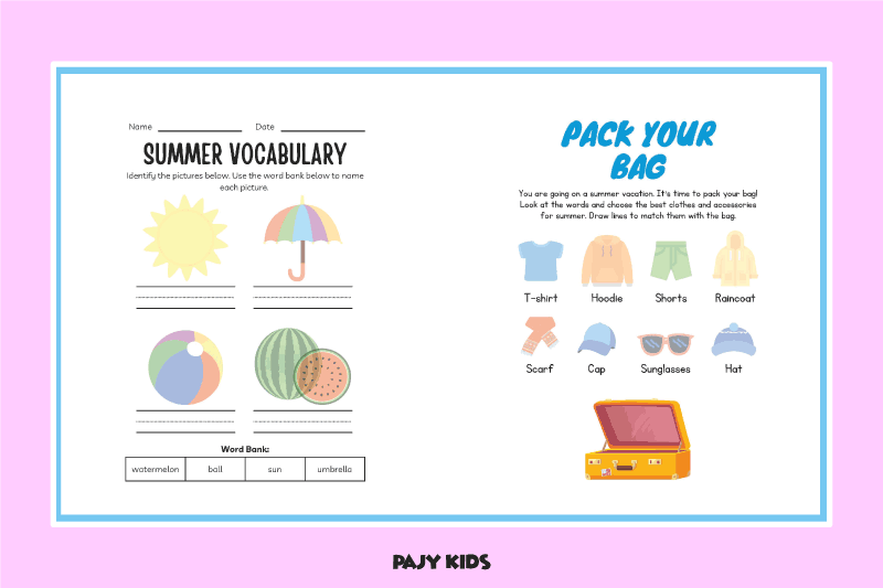 Free Kindergarten Work sheets for Fun Learning at Home