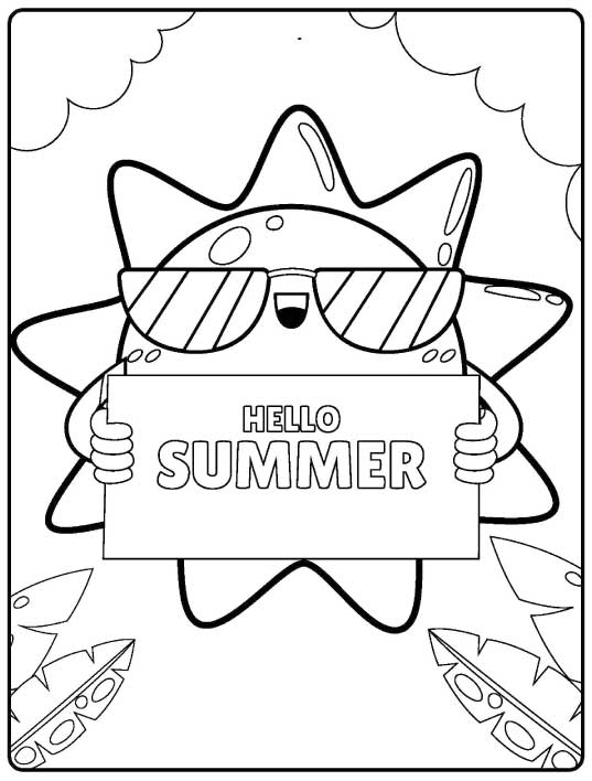 Free Summer Coloring Pages That Encourage Skill Building