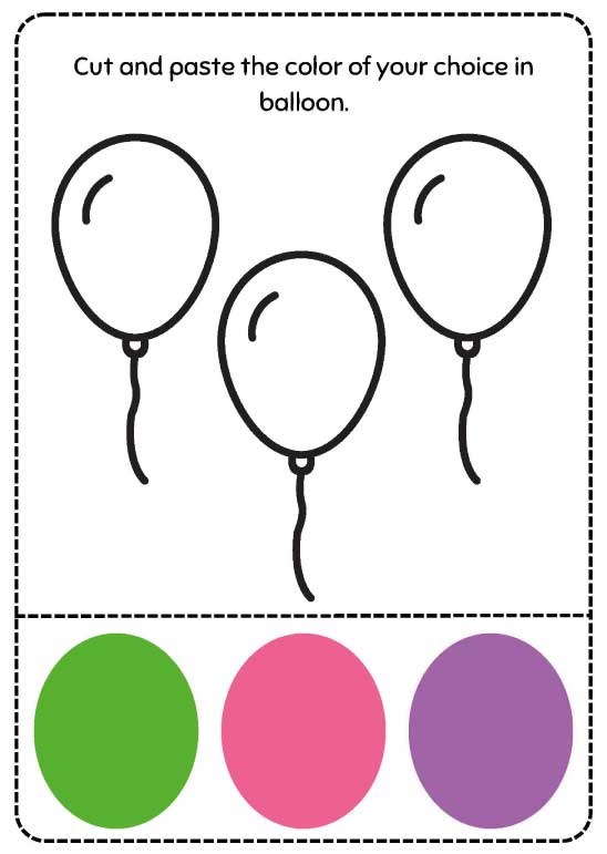 Let’s Learn Colors with Interactive Cut-and-Paste Pages