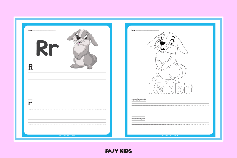 Letter Rst Worksheet For Kids Letter r Worksheet for Kids: Tracing and Coloring Fun